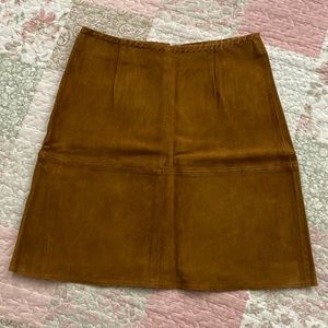 Zara Basic Brown Leather Skirt NWT Size Small